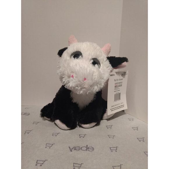 Big Eye Animals - Cow Plush - 8.5" - Picture 1 of 3